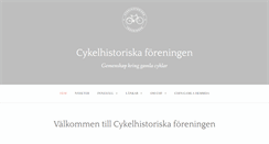Desktop Screenshot of cykelhistoriska.se