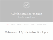 Tablet Screenshot of cykelhistoriska.se